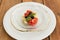 Mozzarella and tomatoes tartar