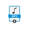 MP3 download audio file vector