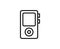 MP3 palyer line icon
