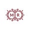 MR Letter logo luxury Swirl logos Symbol design