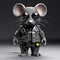 Mr. Mouse: Futuristic Cyberpunk Rat With Detailed Trash Costume