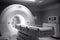 MRI. Diagnosis of the body. Tomography room. Medical examination.