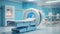 MRI - Magnetic resonance imaging scan device in Hospital. Medical Equipment and Health Care