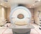 MRI scanner or Magnetic resonance imaging scanner machine in Hospital