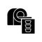 MRI scans black glyph icon