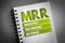 MRR - Monthly Recurring Revenue acronym