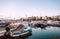 Msida, Malta - March 30, 2018: Msida yacht Marina docks near the