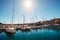 Msida yacht Marina docks near the Valetta Malta`s capital.