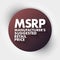 MSRP - Manufacturer`s Suggested Retail Price acronym, business concept background