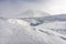 Mt. Asahi, Hokkaido, Japan volcanic peak in Daisetsuzan National Park in Snow