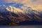 Mt Aspiring Peak seen from Wanaka Town New Zealand