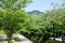 Mt. Daimonji and Canal of fresh verdure near Ginkakuji-michi, Kyoto, Japan