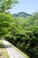 Mt. Daimonji and Canal of fresh verdure near Ginkakuji-michi, Kyoto, Japan