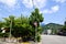 Mt. Daimonji of fresh verdure, from Ginkakuji-michi, Kyoto, Japan