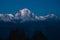 Mt. Dhaulagiri, Nepal. Seen from Poon Hill Trek. Beautiful mountain peak in gentle morning lights. Himalayas mountain