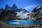 Mt. Fitz Roy & Laguna De los Tres. Beautiful Mountains of Patagonia Argentina
