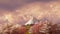 Mt Fuji and cherry blossom at sunset or sunrise 4K