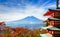 Mt. Fuji with Chureito Pagoda, Fujiyoshida, Japan