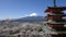 Mt. Fuji with Chureito Pagoda in Spring, Fujiyoshida, Japan