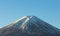 MT fuji closeup on blue sky