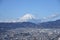 Mt.Fuji covered with snow