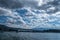 Mt. Fuji with Kawaguchiko Bridge in cloudy day