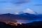 Mt. Fuji and lake ashi in early morning