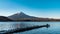 Mt. Fuji and  lake Kawaguchiko at dawn