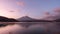 Mt. Fuji and  lake Kawaguchiko at dawn