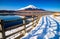 Mt.Fuji with Lake Yamanaka, Yamanashi, Japan