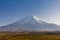 Mt. Fuji with meadow views.