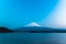 Mt Fuji rises above Lake Kawaguchi