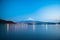 Mt Fuji rises above Lake Kawaguchi