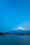 Mt Fuji rises above Lake Kawaguchi