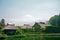 Mt. Fuji with traditional houses, Oshino, Japan