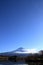 Mt. Fuji, view from Tanuki lake winter