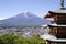 Mt. Fuji viewed from Sengen shrine in Japan