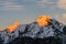 Mt Gyachung Kang Himalaya Sunset