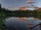 Mt Hood and cloud lake reflection