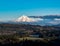 Mt Hood Landscape - Late Afternoon with Storm Cloud