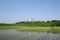 Mt.Iwate and pastoral landscape