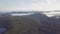 Mt Jefferson is Oregon`s second tallest mountain. Mount Jefferson Wilderness Area, Oregon Aerial view, pine forest, river and pond