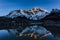 Mt Lothse and Nuptse Sunrise Himalaya mirror