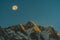 Mt Lothse and Nuptse Sunrise Himalaya withmoon