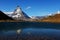 Mt Matterhorn reflected in Riffelsee Lake Zermatt