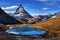 Mt Matterhorn reflected in Riffelsee Lake Zermatt