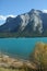 Mt Michener, synclines, and glacier fed lake