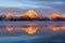 Mt. Moran at sunrise, Jackson Lake, Grand Teton National Park