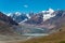 Mt. Mulkila 6517m view from Chandra Taal Moon Lake in Lahaul and Spiti, Himachal Pradesh, India.