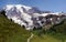 Mt. Rainier, with conifer forest